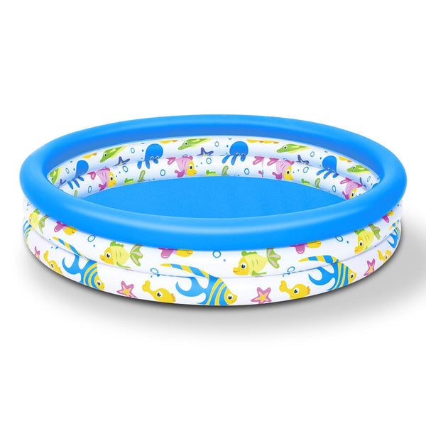 4 FT Diameter Small Inflatable Round Swimming Pool Blow Up For Kids Swim Ball Pool Center For Backyard Beach