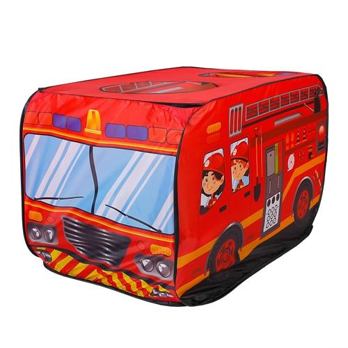 Fire Truck Pop Up Kids Play Tent Children Baby Play House Indoor Outdoor Use