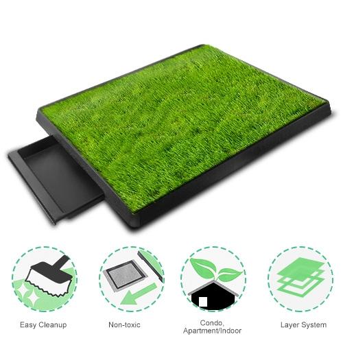 Dog Potty Training Artificial Grass Pad Pet Cat Toilet Trainer Mat Tray Turf Small Medium Dogs