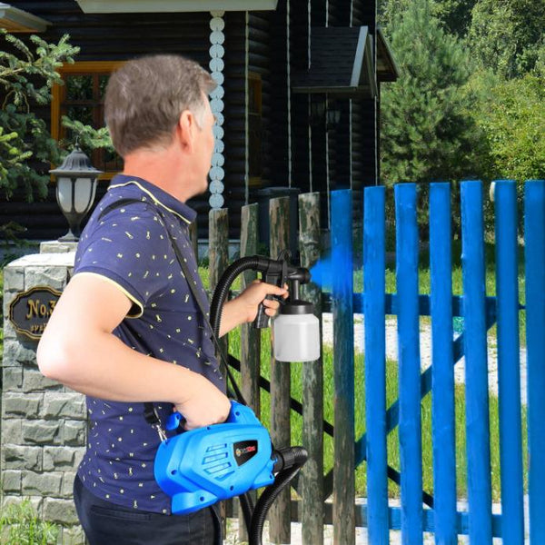 800ML Paint Spray Painter 650W Paint Sprayer Machine 800ML/Min Output HVLP Oil Primer Water Sprayer w/ 3 Spraying Patterns Motor Strap Detachable Cont