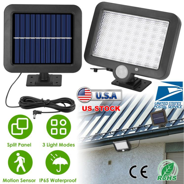 Outdoor Solar Security Flood Light Wall Solar Lamp Motion Sensor LED Garden Garage Light