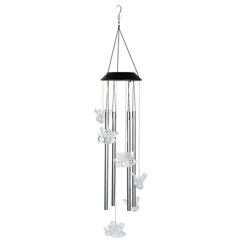 Solar Wind Chime Lights Bee Decorative Lamp 7 Color Changing Hanging String Lights