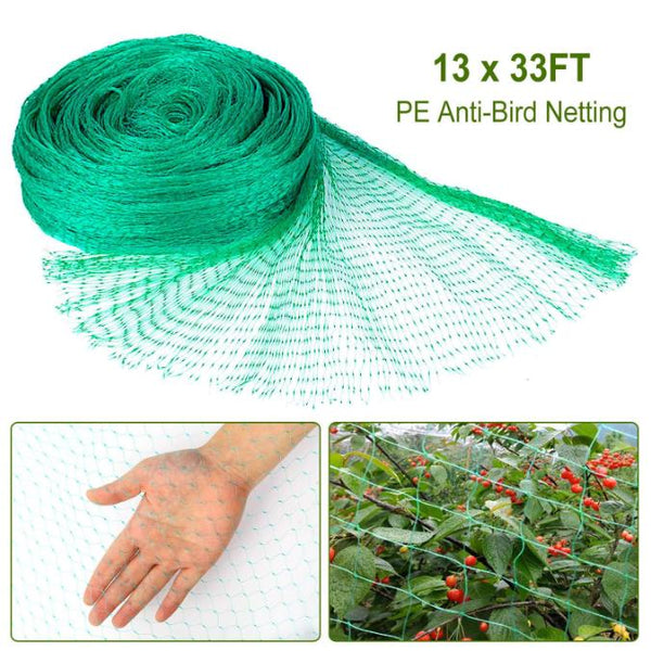13x33ft Garden Anti Bird Animal Netting for Plants Fruits Tree Vegetables Protection Netting Net
