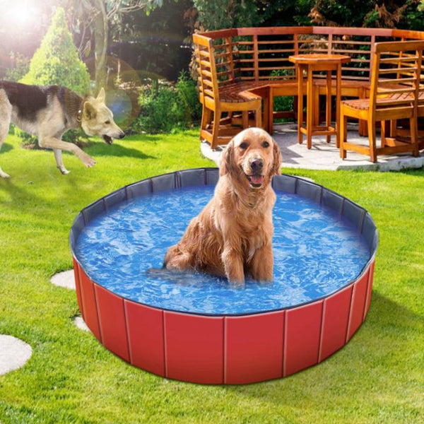 5FT Pet Swimming Pool PVC Kiddie Baby Dog Swim Pool Bathing Tub Playmat Kids Pools