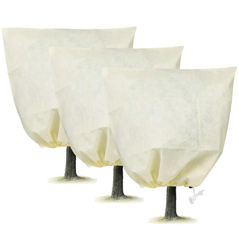 3Pcs Winter Plant Cover Bags Plant Freeze Protector Reusable Frost Blanket 32.67x43.3in