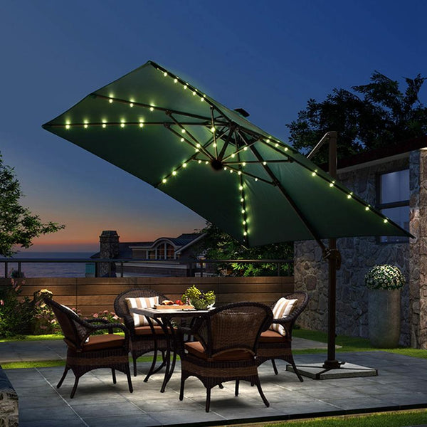 Solar String Lights for Umbrella Outdoor Parasol Waterproof 104 LED Warm White