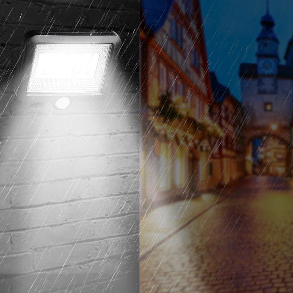 Solar Powered Wall Lights Outdoor 100 LED Motion Sensor Lamp Dusk To Dawn Sensor