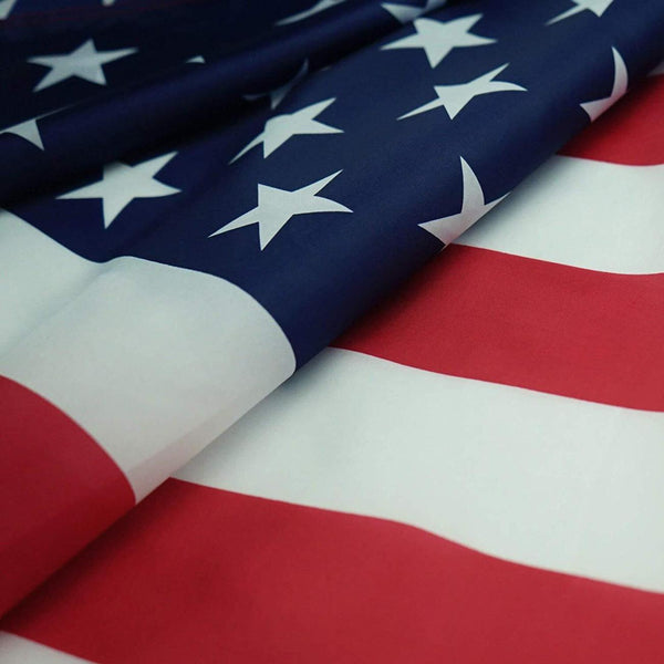 4 Pcs 3 x 5 Ft American US Flags Vivid Color UV Fade Resistant Canvas