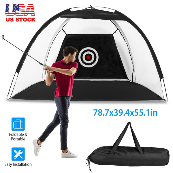 Golf Net Golf Training Aids Practice Nets Driving Hitting Nets with Target Cloth Carry Bag for Indoor Outdoor Sports