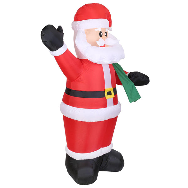 Inflatable Christmas Santa Claus Blow-up Light-up LED Waterproof Christmas Lawn Outdoor 6.4ft