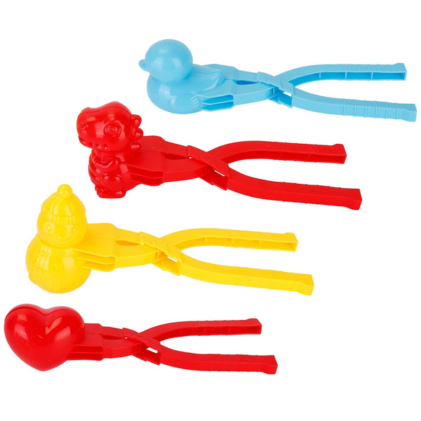 4 Pack Snowball Makers Snow Molds Beach Sand Toys Tools