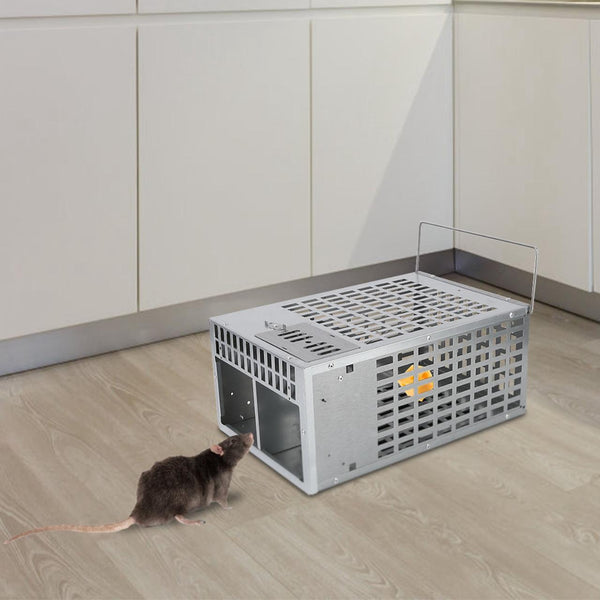 Humane Live Mouse Trap Reusable Metal Rat Rodent Cage Catch Release Pet Child Safe No Kill