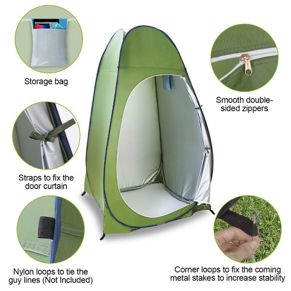 Privacy Tent Pop Up 1 Person Standing Outdoor Portable Changing Clothes Room Shower Tent Beach Camping