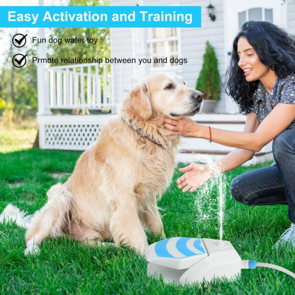 Outdoor Dog Water Fountain Dog Sprinkler Paw Push Drinking Step-on Hose System