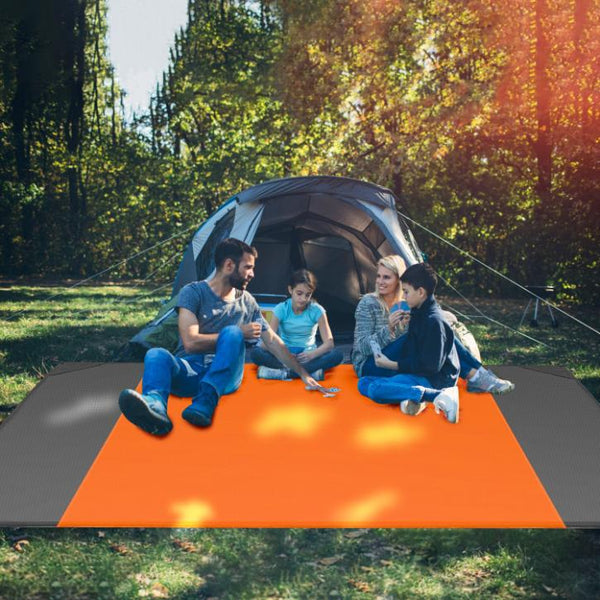 Sand Proof Picnic Blanket Water Resistant Camping Beach Mat 4 Anchors 2-3 People