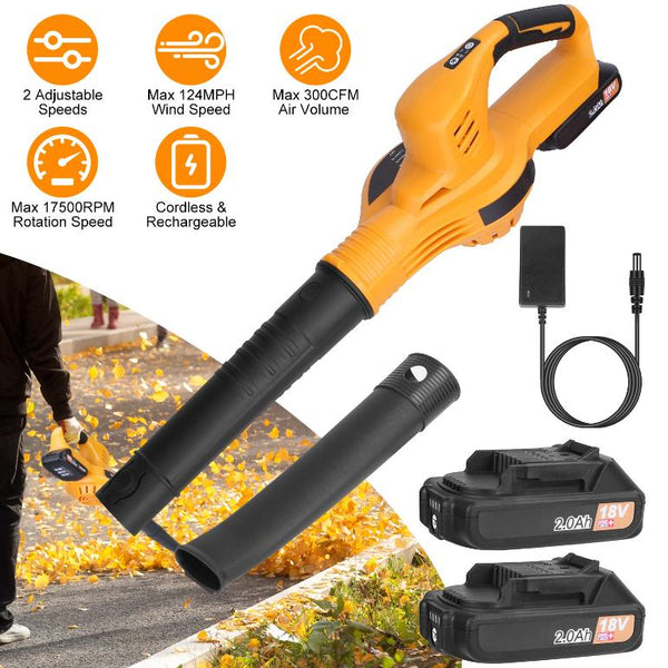 Cordless Leaf Blower Handheld Electric Battery Powered Air Blower Max 124MPH