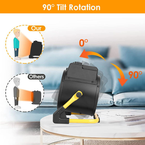 1500W Portable Electric Space Heater Personal Fan w/ Overheat Protection Adjustable Temperature Ceramic Heater