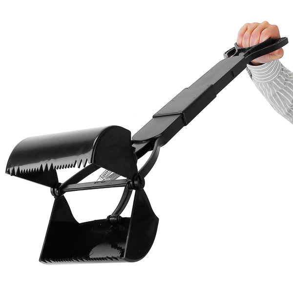 Pet Pooper Scooper Foldable Long Handle Dog Poop Waste Pick Up Rake Grabber Arm