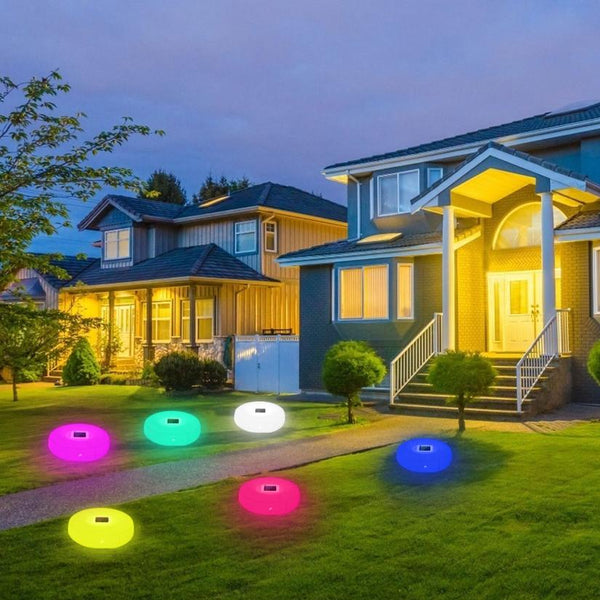 Solar Powered Floating Pool Lamp Light Swimming Pool w/ 7 Colors for Ponds Fountains