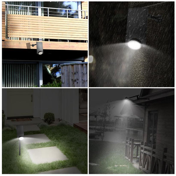 Solar Spotlights Outdoor Landscape Lights 120° Motion Sensor Lamps Garage Garden Door