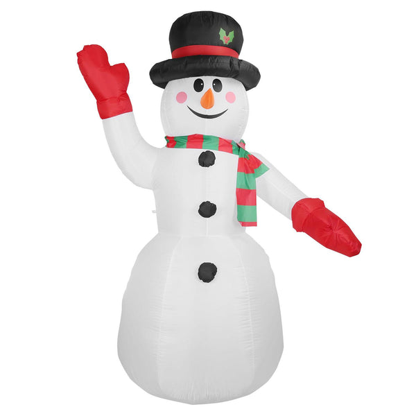 7.9FT Christmas Inflatable Giant Snowman Blow-up Light-up LED Lights Outdoor Yard