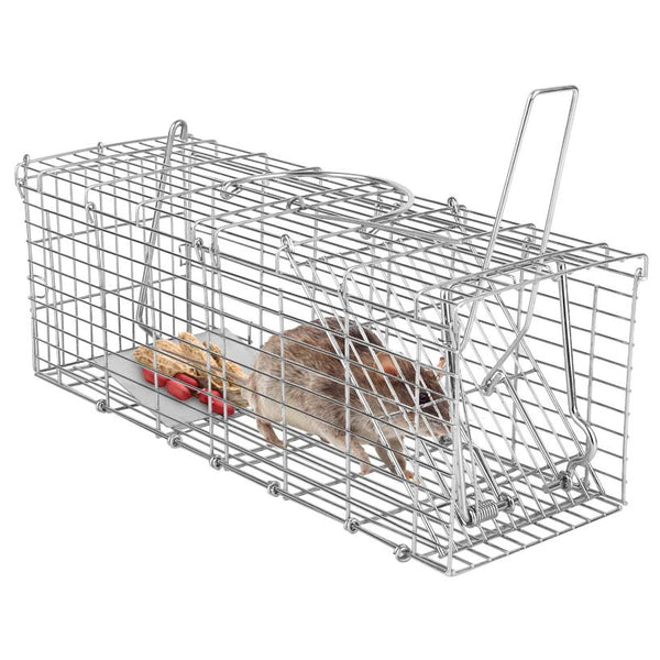 Foldable Rat Trap Cage Humane Live Rodent Trap Cage Metal Mice Mouse Control Bait Catch
