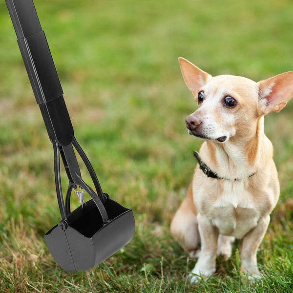Pet Pooper Scooper Foldable Long Handle Dog Poop Waste Pick Up Rake Grabber Arm