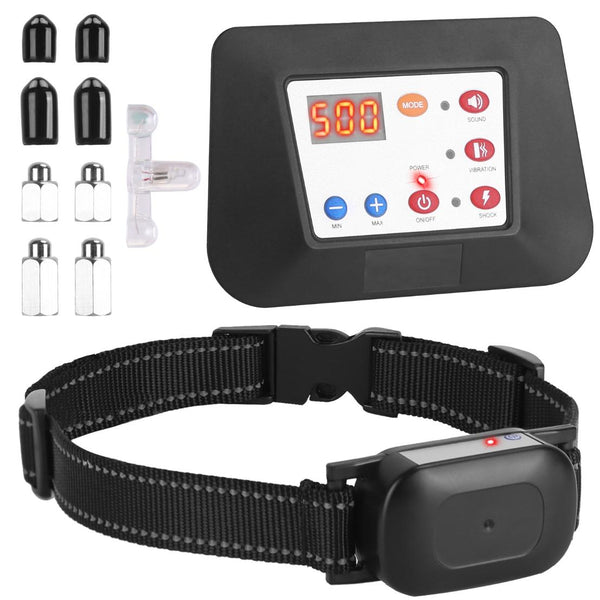 Dog Training Collar Wireless Fence Pet Beep Vibration Electric Shock Fence System 990FT Radius