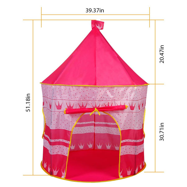 Kids Play Tent Foldable Pop Up Children Baby Play House Castle Indoor Outdoor Use