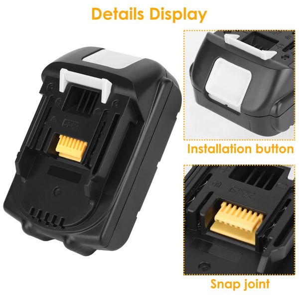 2 Pack 18V Li-ion Power Tool Battery Replacement Fit for Makita