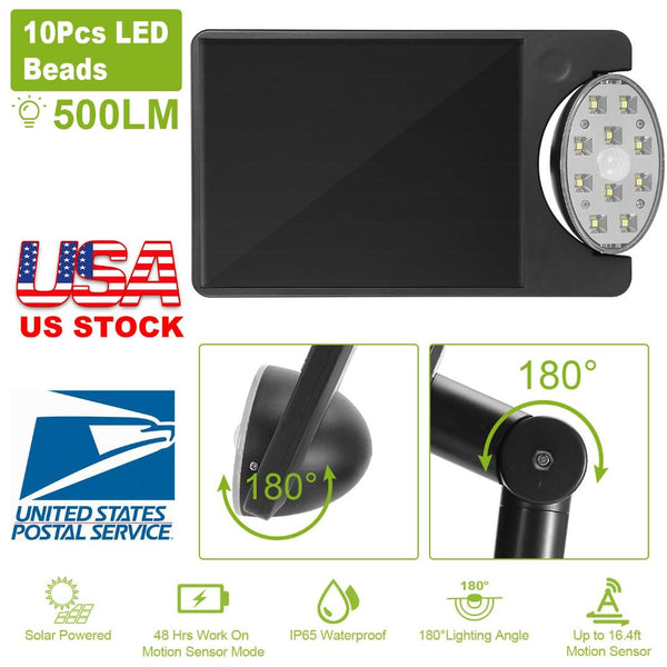Solar Spotlights Outdoor Landscape Lights 120° Motion Sensor Lamps Garage Garden Door