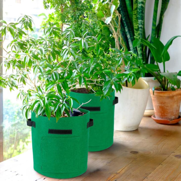 2Pack Plant Growing Bags Potato Vegetable Planter Bags Breathable Planting Fabric Pots w/ Harvest Window 5Gallons