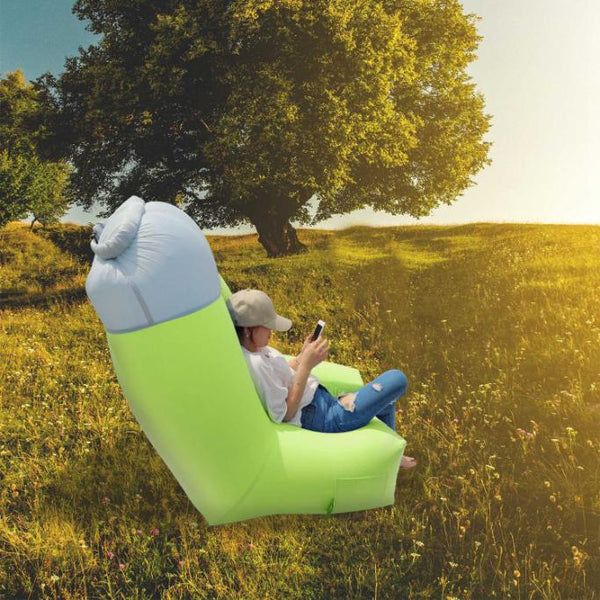 Inflatable Lounger Air Sofa Chair Couch Waterproof Anti-Leaking Lakeside Beach Camping