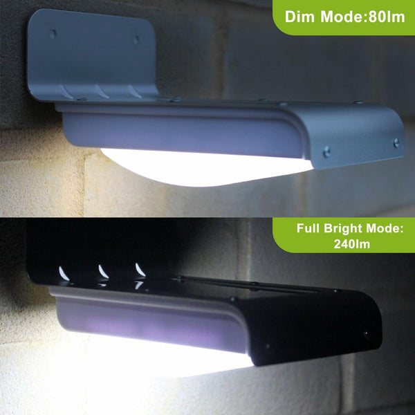 Solar Wall Lights Outdoor 16LEDs Stair Lamps Motion Sensor Night Lamps Wall Mount