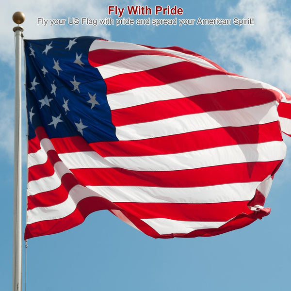 4 Pcs 3 x 5 Ft American US Flags Vivid Color UV Fade Resistant Canvas