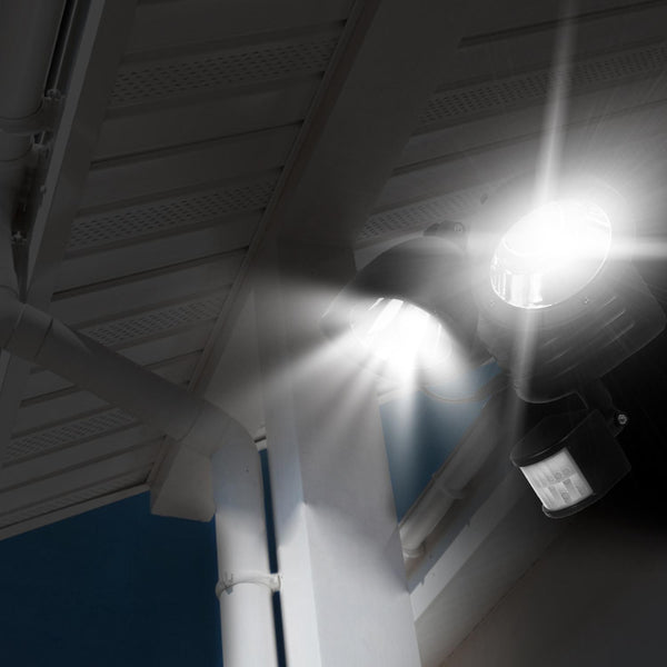 Outdoor Entryway Security Light Motion Sensor 360° Rotatable Dual Heads Solar Wall Light