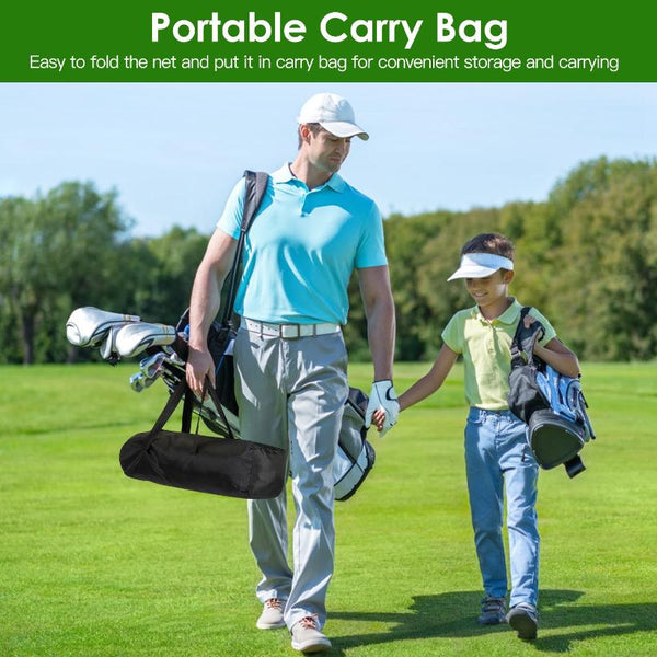 10x7FT Golf Practice Net Golf Training Aids Driving Hitting Nets Turf Golf Mat Target Cloth