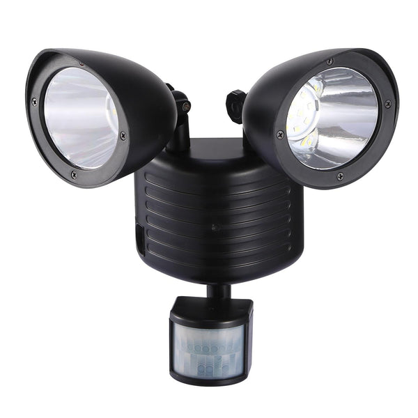 Outdoor Entryway Security Light Motion Sensor 360° Rotatable Dual Heads Solar Wall Light