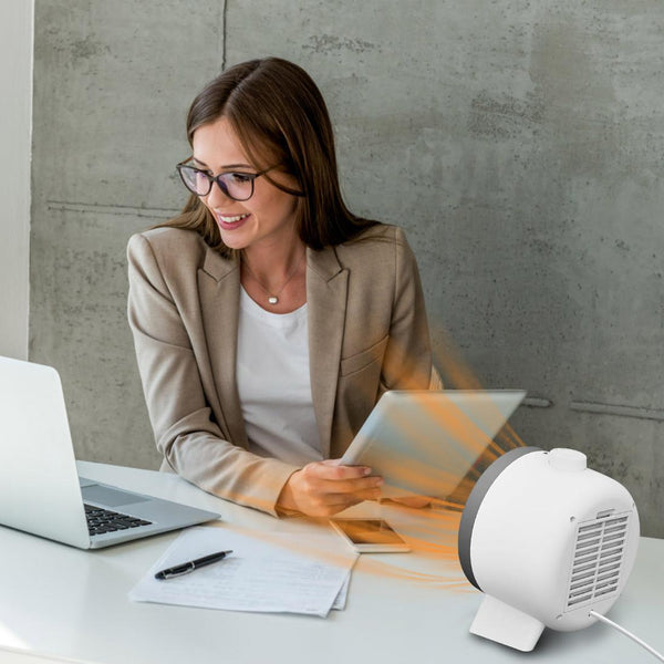 1000W Electric Space Heater Ceramic Heater Fan Heating Fan with 3 Modes Fast Heating