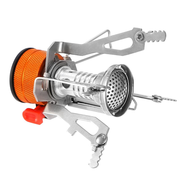 Ultralight Camping Stoves Portable Backpacking Hiking Stoves w/ Piezo Ignition