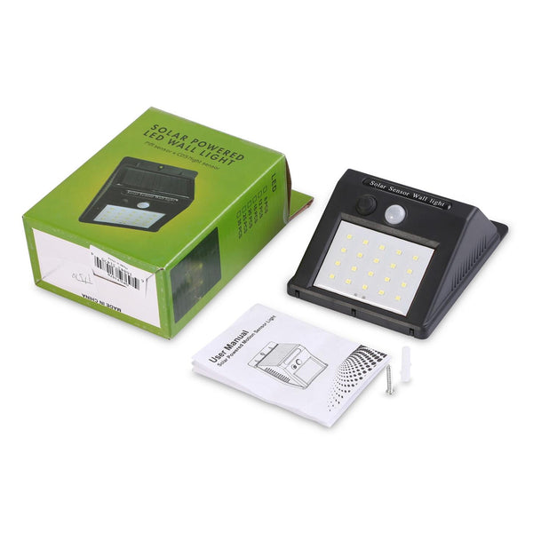 Solar Light 20 LEDs Outdoor Motion Sensor Lights Waterproof Wide Angle Garage Door