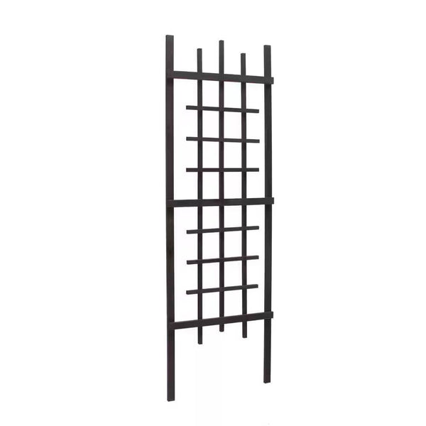 72-inch Modern Garden Trellis in Black Wood Finish
