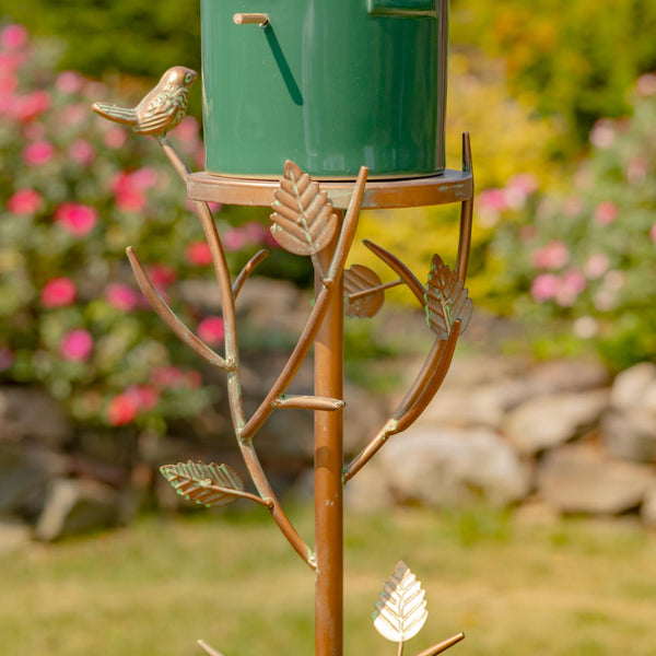 Iron & Porcelain Birdhouse Stakes