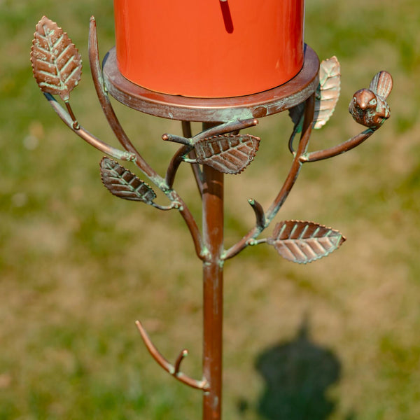 Iron & Porcelain Birdhouse Stakes