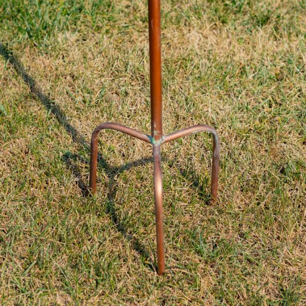 Iron & Porcelain Birdhouse Stakes