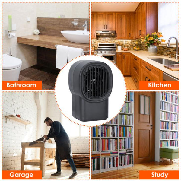 500W Portable Electric Space Heater Mini Fan Heater Personal Small Space Heater
