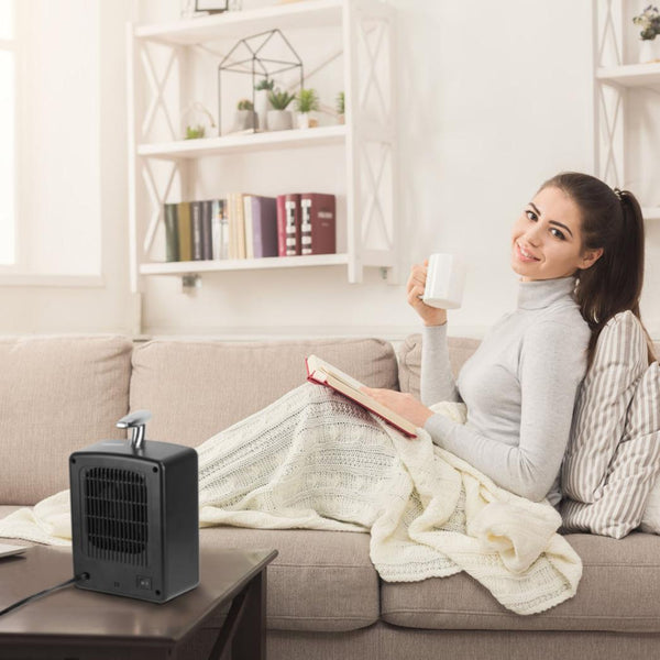 1000W Small Portable Electric Space Heater Personal Tip Over & Overheat Protection Adjustable Temp
