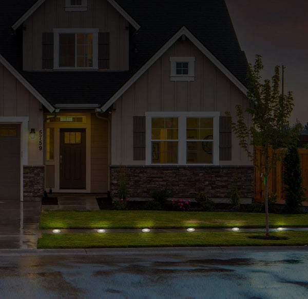 4 Pack Solar Ground Light Waterproof In-Ground Path Deck Lawn Patio Light