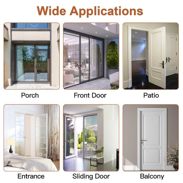 Mesh Door Screen Heavy Duty Pet Proof Scratch-Proof Double Sided Zipper