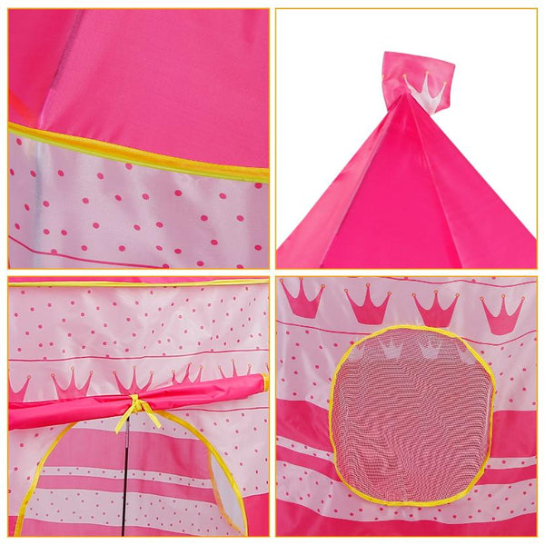 Kids Play Tent Foldable Pop Up Children Baby Play House Castle Indoor Outdoor Use